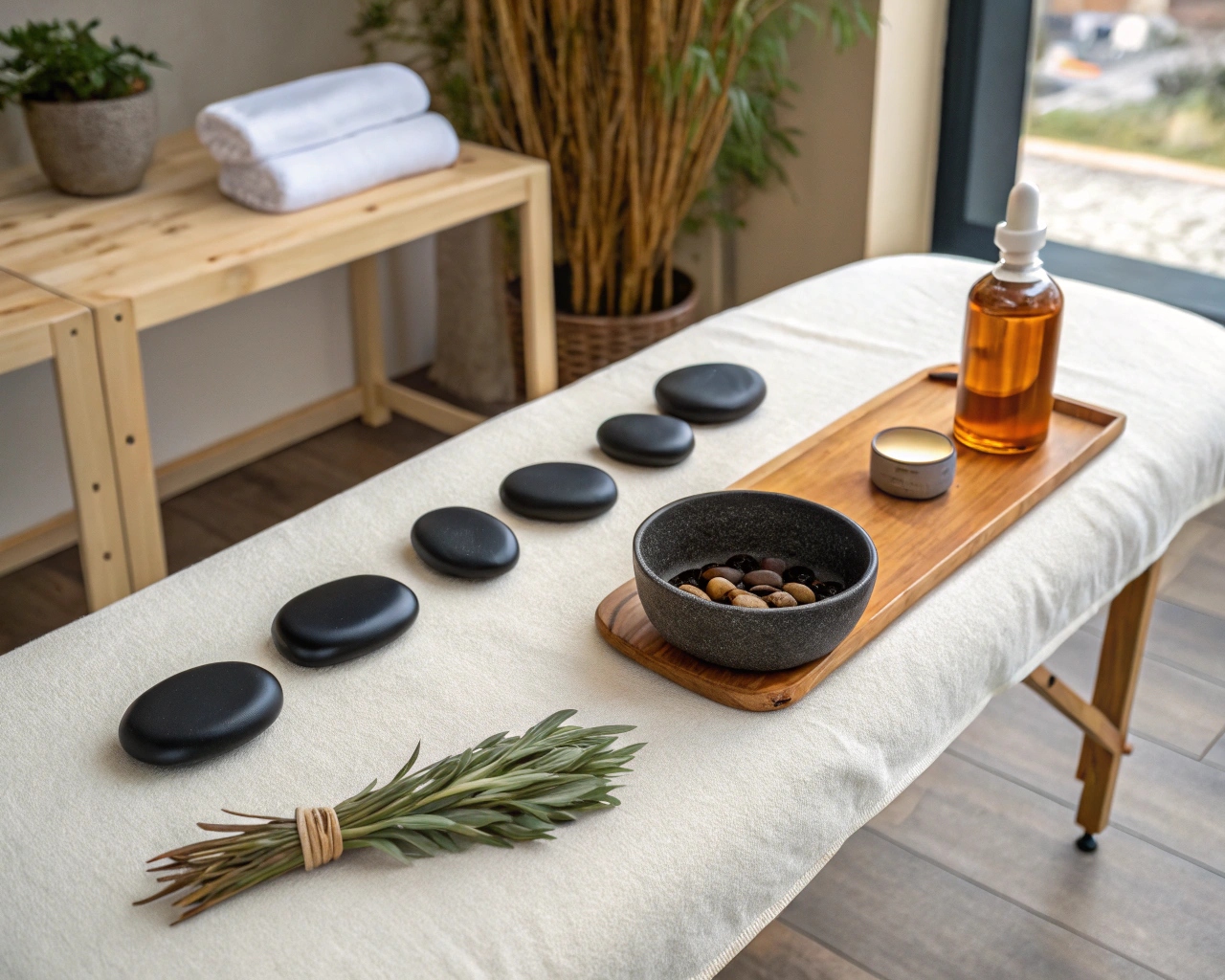 Hot stone massage